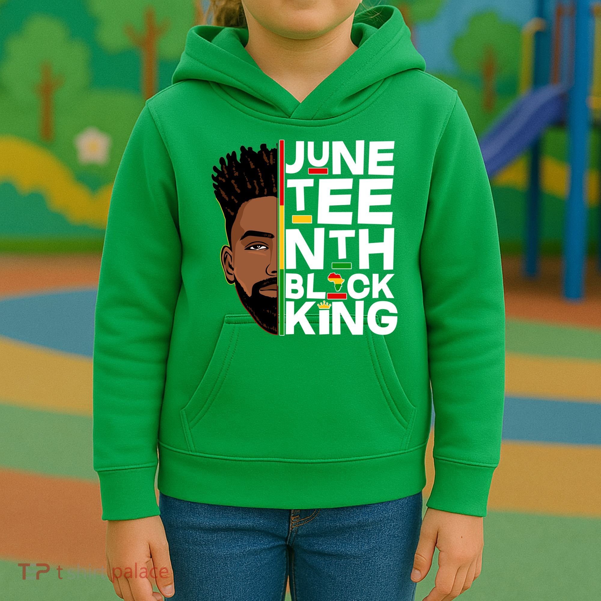 Juneteenth Black King Kids Hoodie