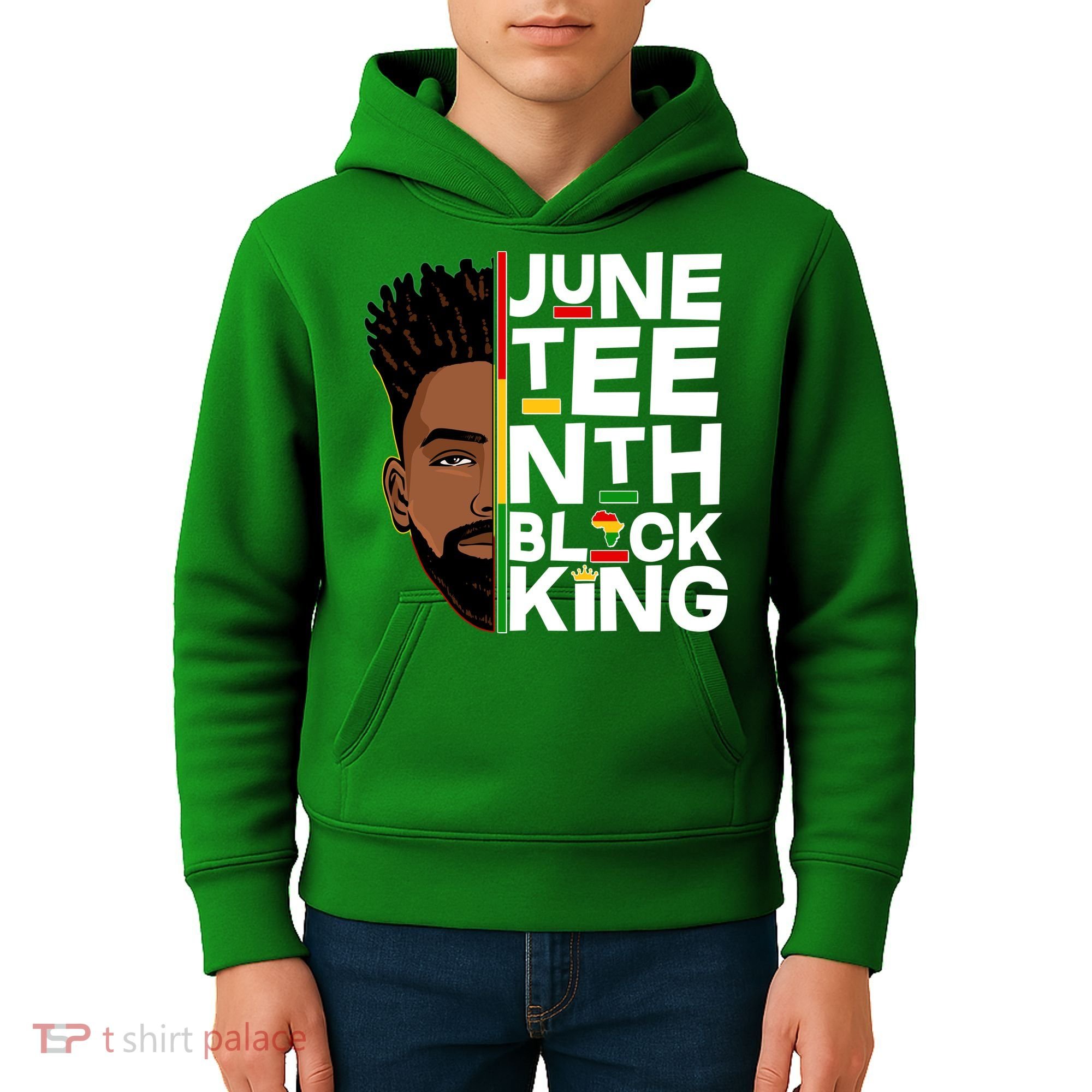 Juneteenth Black King Kids Hoodie