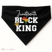 Juneteenth Black King With Pan African Map Flag Gift USA-Made Doggie Bandana thumb 0