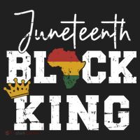 Juneteenth Black King With Pan African Map Flag Gift Beanie thumb 2