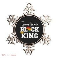 Juneteenth Black King With Pan African Map Flag Gift Ornament thumb 0