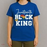 Juneteenth Black King With Pan African Map Flag Gift T-Shirt thumb 4