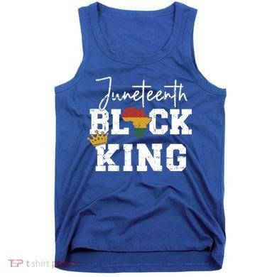 Juneteenth Black King With Pan African Map Flag Gift Tank Top