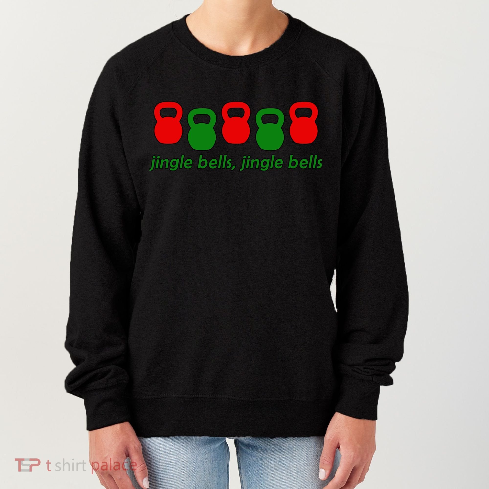 Jingle Bells Kettlebell Christmas Holiday Workout Women's Sweatshirt