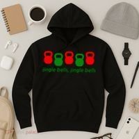 Jingle Bells Kettlebell Christmas Holiday Workout Hoodie thumb 3