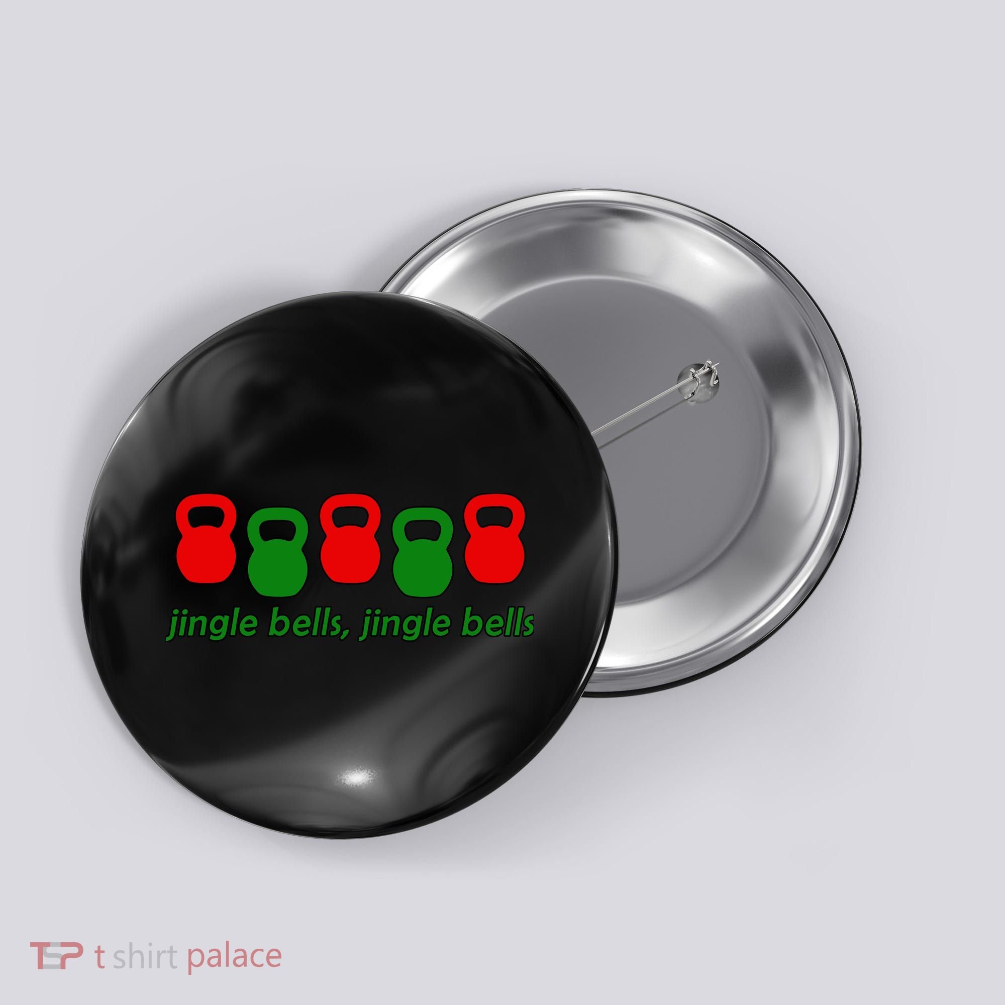 Jingle Bells Kettlebell Christmas Holiday Workout Button