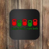 Jingle Bells Kettlebell Christmas Holiday Workout Coaster thumb 0