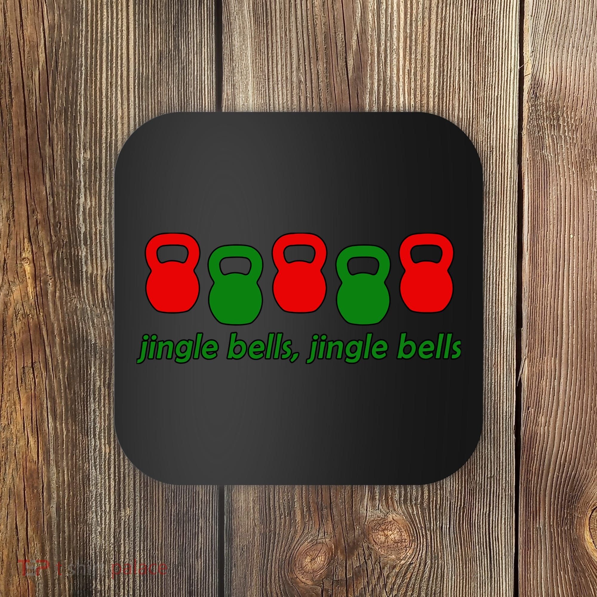 Jingle Bells Kettlebell Christmas Holiday Workout Coaster