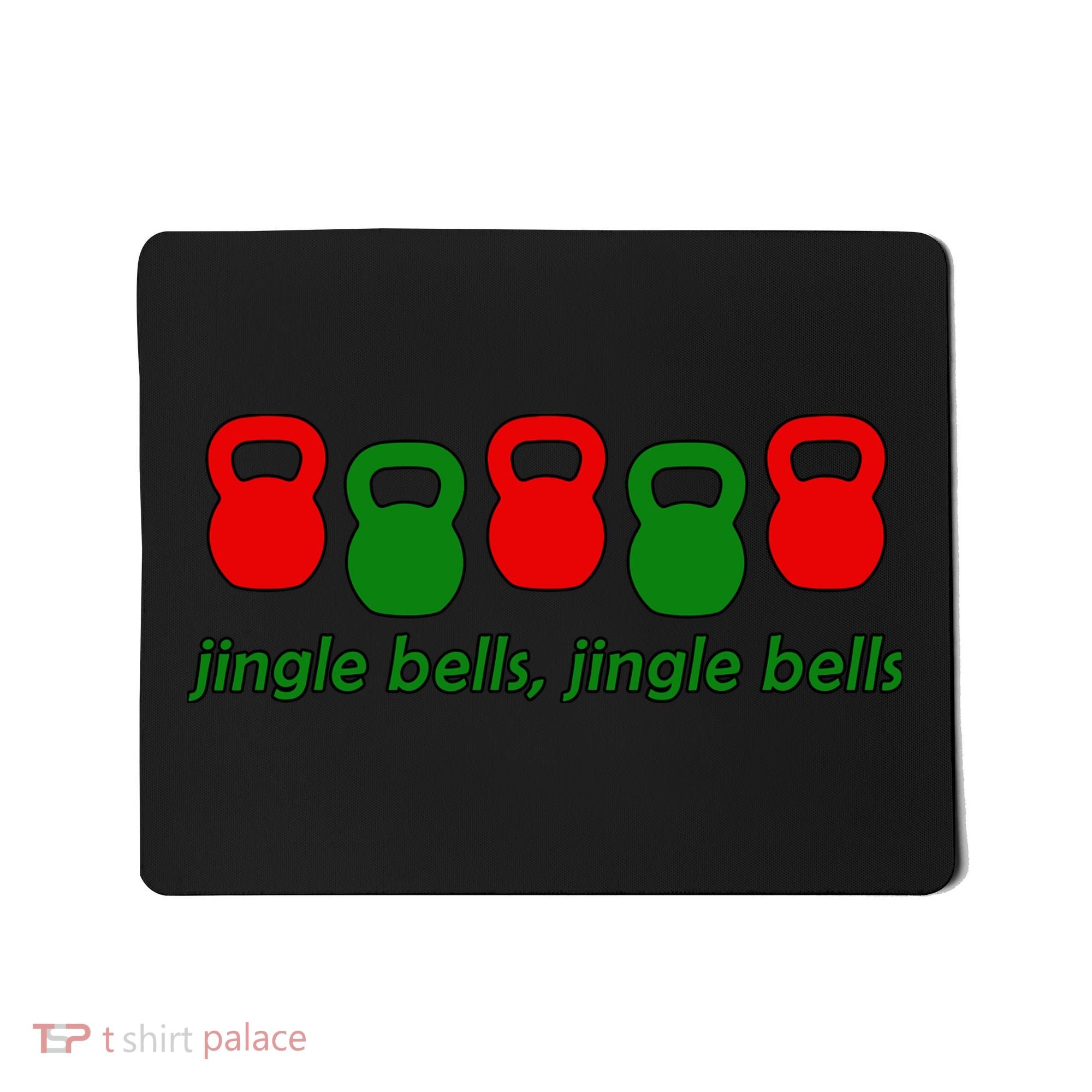 Jingle Bells Kettlebell Christmas Holiday Workout Mousepad