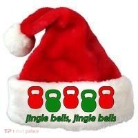 Jingle Bells Kettlebell Christmas Holiday Workout Santa Hat thumb 0