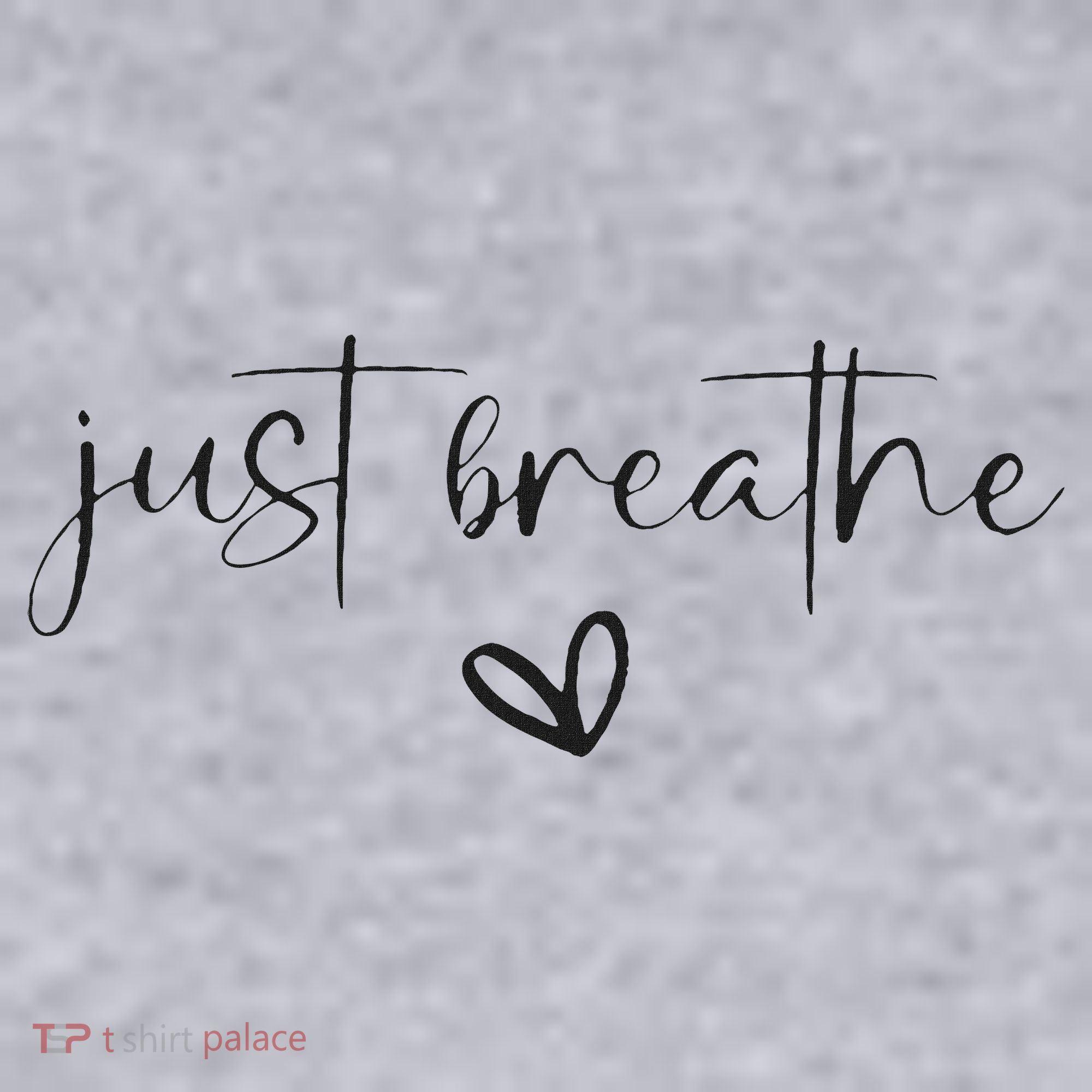 Just Breathe Mental Health Print Women's Sweatshirt