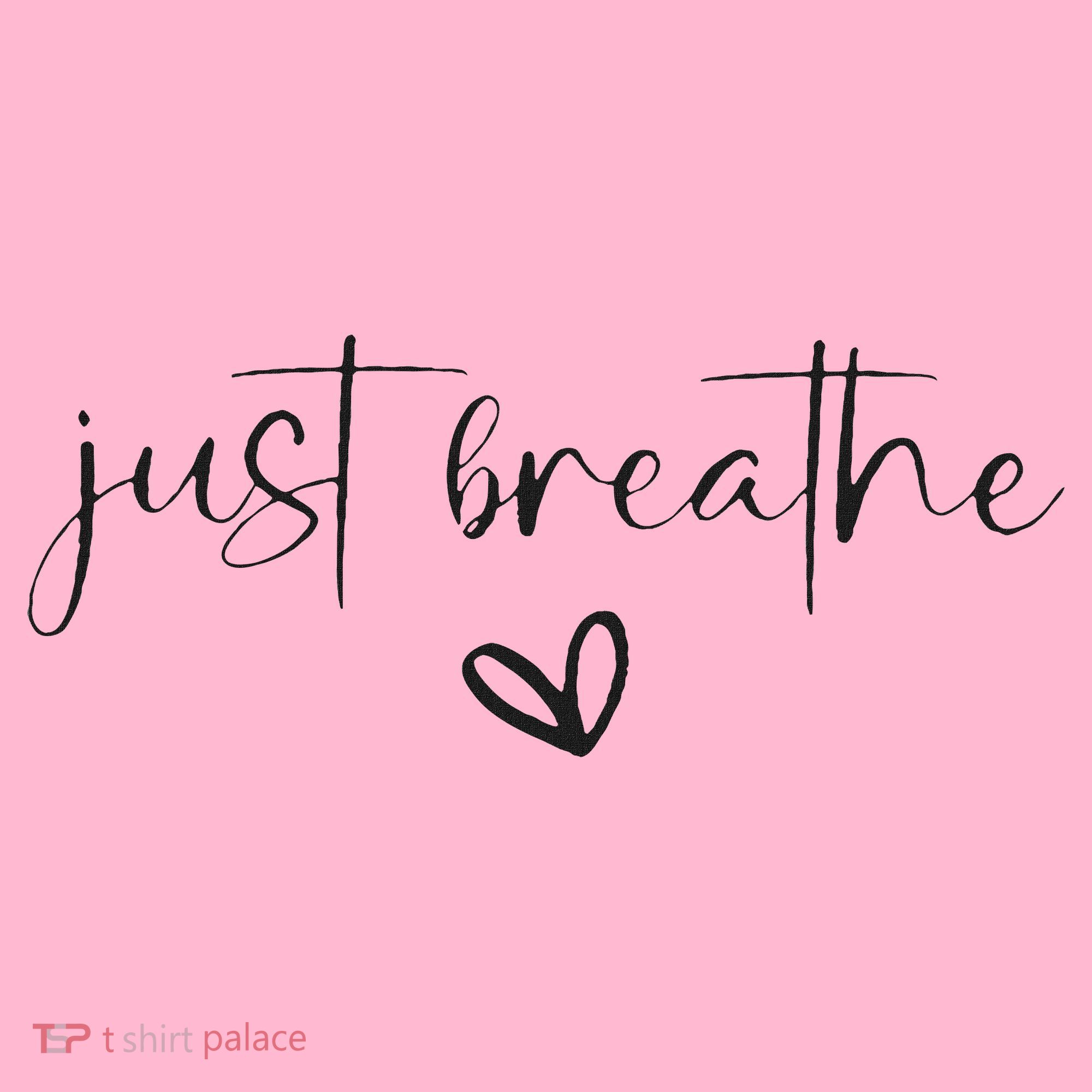 Just Breathe Mental Health Print Coaster