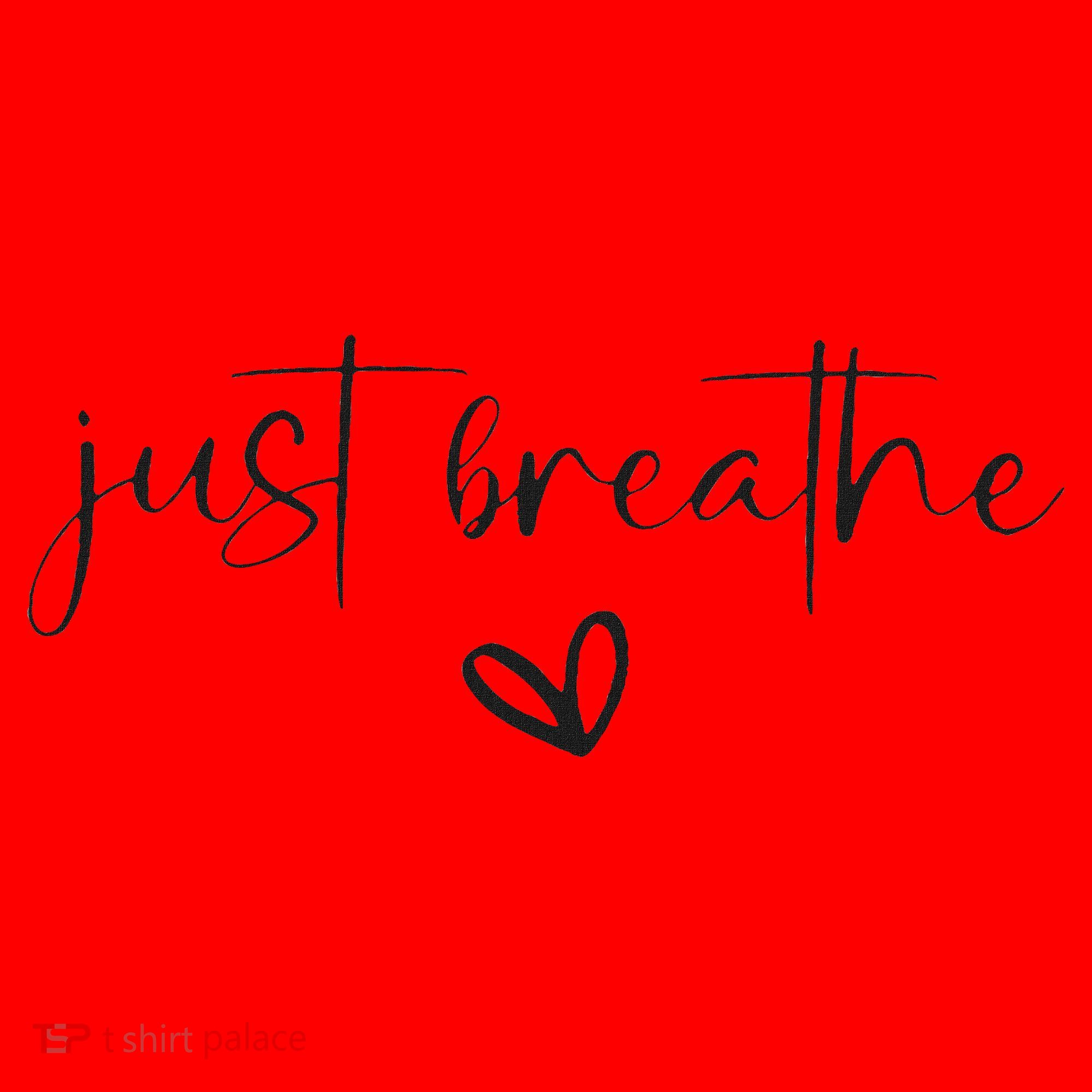 Just Breathe Mental Health Print Santa Hat