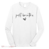 Just Breathe Mental Health Print Long Sleeve Shirt thumb 0