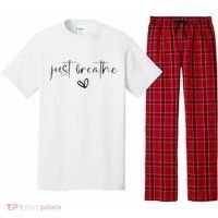 Just Breathe Mental Health Print Pajama Set thumb 0