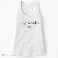 Just Breathe Mental Health Print Women's Tank Top thumb 0