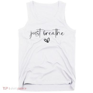 Just Breathe Mental Health Print Tank Top
