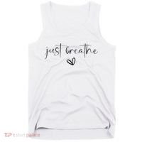 Just Breathe Mental Health Print Tank Top thumb 0