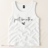 Just Breathe Mental Health Print Tank Top thumb 2