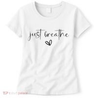 Just Breathe Mental Health Print Women's T-Shirt thumb 0