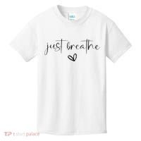 Just Breathe Mental Health Print Kids T-Shirt thumb 0