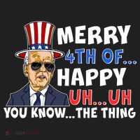 Joe Biden Merry 4th Of Happy Uh You Know The Thing Beanie thumb 2