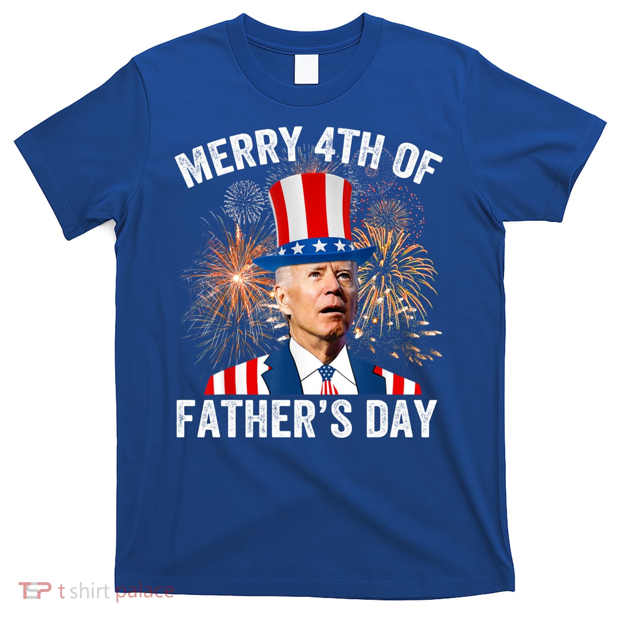 Joe Biden Merry 4th Of Fathers Day Funny 4th Of July T-Shirt