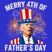 Joe Biden Merry 4th Of Fathers Day Funny 4th Of July Women's Tank Top thumb 5