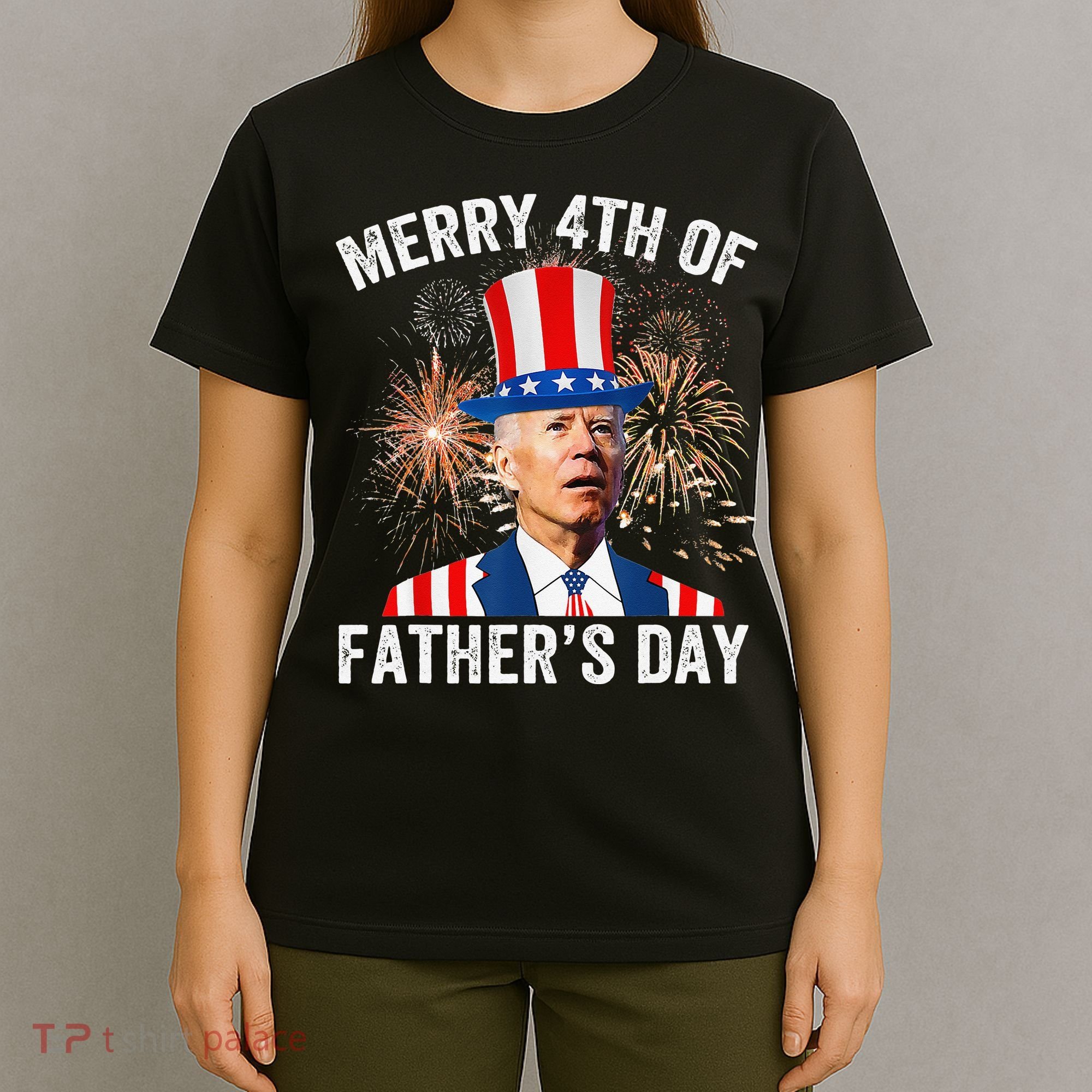 Joe Biden Merry 4th Of Father's Day Funny 4th Of July T-Shirt