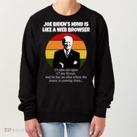 Joe Biden's Mind Is Like A Web Browser Women's Sweatshirt thumb 0