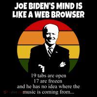 Joe Biden's Mind Is Like A Web Browser Women's Hoodie thumb 2