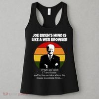 Joe Biden's Mind Is Like A Web Browser Women's Tank Top thumb 3