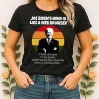 Joe Biden's Mind Is Like A Web Browser Women's T-Shirt thumb 2