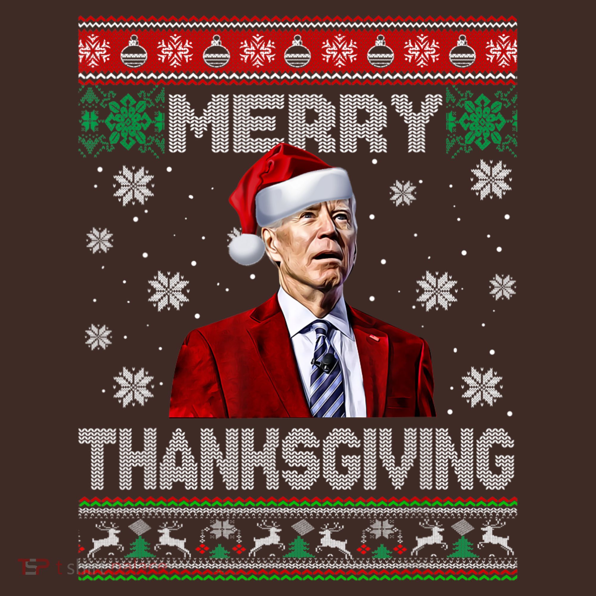 Joe Biden Merry Thanksgiving Trick Or Treat Ugly Xmas Kids Hoodie