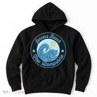 Jenness Beach Nh New Hampshire Souvenir Nautical Surfer Grap Hoodie thumb 0