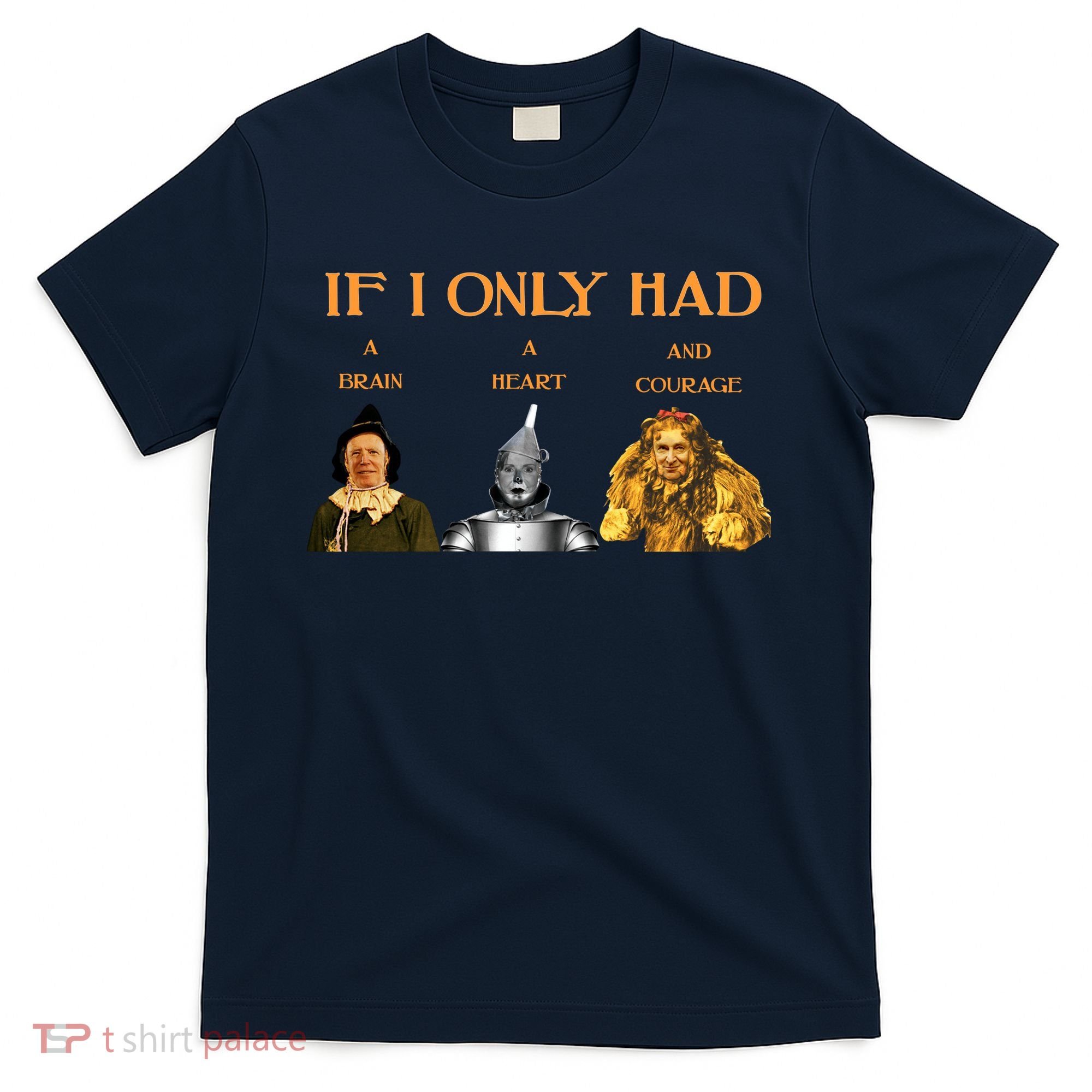 Joe Biden Nancy Pelosi Chuck Schumer Scarecrow Tin Woodman Lion T-Shirt
