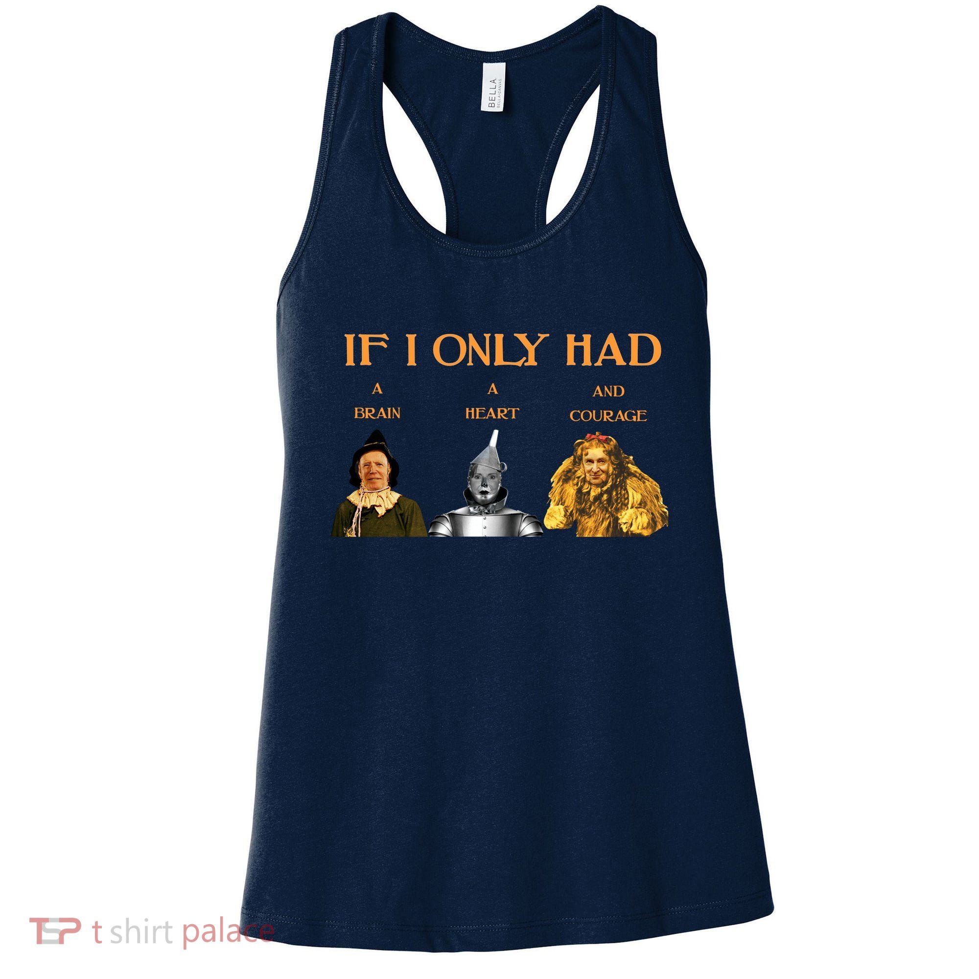 Joe Biden Nancy Pelosi Chuck Schumer Scarecrow Tin Woodman Lion Women's Tank Top