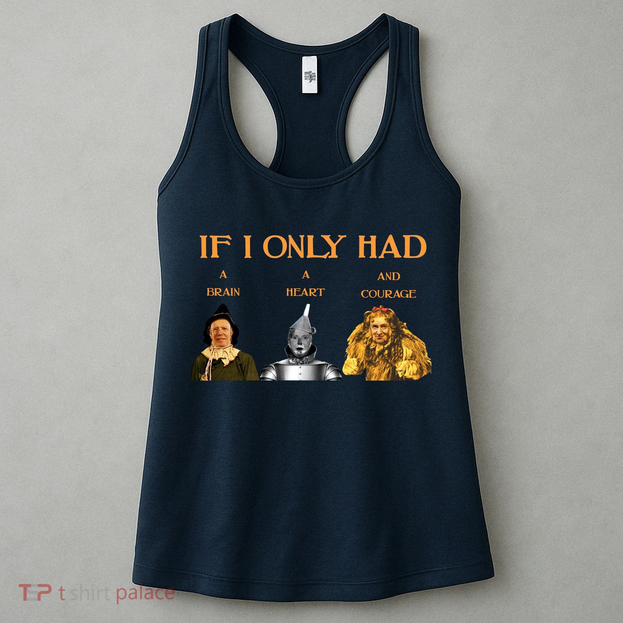 Joe Biden Nancy Pelosi Chuck Schumer Scarecrow Tin Woodman Lion Women's Tank Top