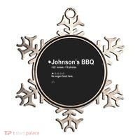 Johnsons BBQ No Vegan Food Here One Star In Back Ornament thumb 0