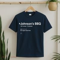 Johnsons BBQ No Vegan Food Here One Star In Back T-Shirt thumb 2