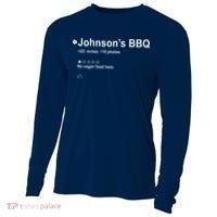 Johnsons BBQ No Vegan Food Here One Star In Back Cooling Performance Long Sleeve Crew thumb 0