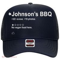 Johnsons BBQ No Vegan Food Here One Star In Back Hat thumb 0