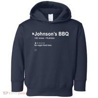 Johnsons BBQ No Vegan Food Here One Star In Back Toddler Hoodie thumb 0