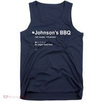 Johnsons BBQ No Vegan Food Here One Star In Back Tank Top thumb 0