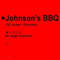 Johnsons BBQ No Vegan Food Here One Star In Back Santa Hat thumb 1