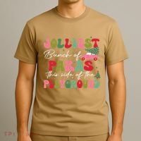 Jolliest Bunch Of Paras This Side Of The Playground Xmas T-Shirt thumb 3