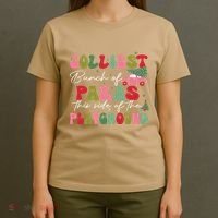 Jolliest Bunch Of Paras This Side Of The Playground Xmas T-Shirt thumb 4