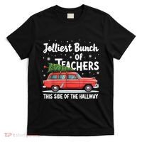Jolliest Bunch Of Teachers This Side Of The Hallway Xmas Pj T-Shirt thumb 0