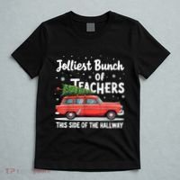 Jolliest Bunch Of Teachers This Side Of The Hallway Xmas Pj T-Shirt thumb 5