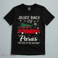 Jolliest Bunch Of Paras This Side Of The Hallway Xmas T-Shirt thumb 5